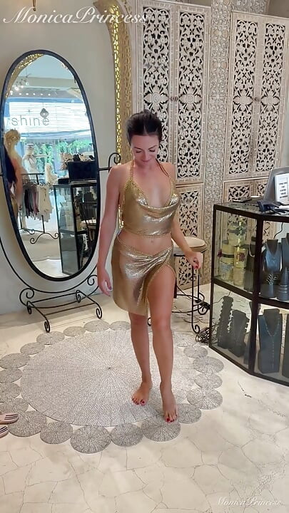 Sexy Balinese Outfits Try on in Boutique