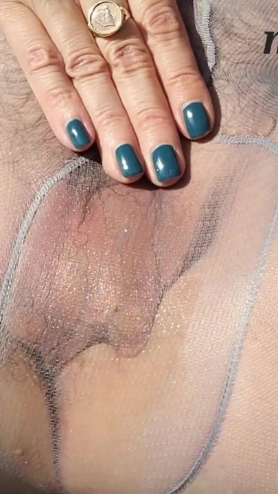 Spectacular moment from "Amateur milf munichgold gets it in nylons hairy pussy with long labia do I need to pee?"