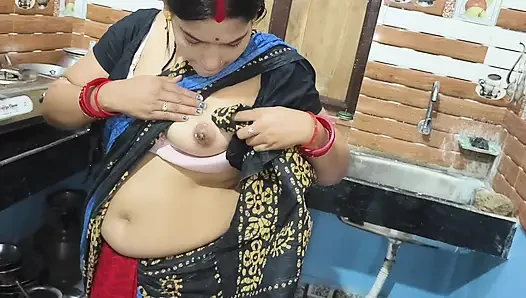 Heiße indische milf-hausmädchen-ehefrau verführt und fickt hart, desi sexvideo
