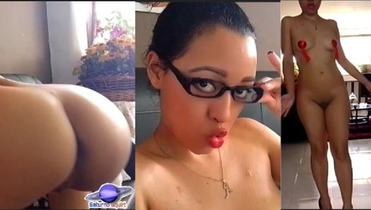 Saturno Squirt la babe latina más sexy, es la secretaria que seduce con su twerking y mamada a su jefe.