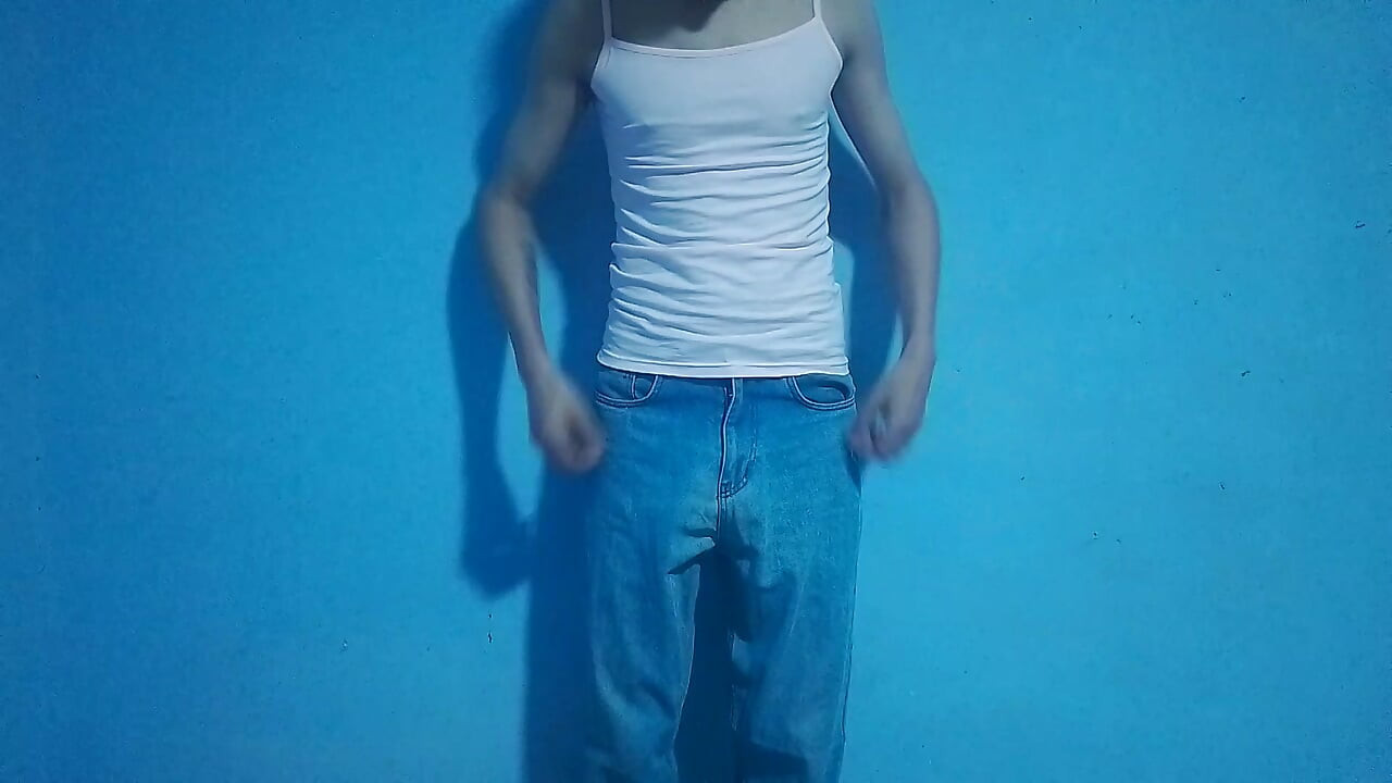 Shows his penis under his trousers