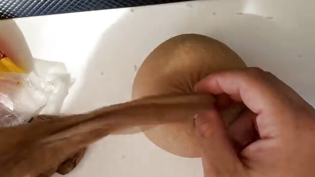 How he put my tits together at home !!