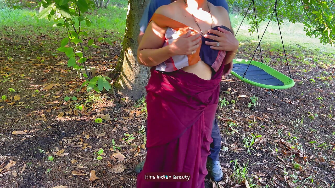 Face fucking my Best Friend's Wife. Cheating Saree Sex in Outdoor. Deepthroat Milf