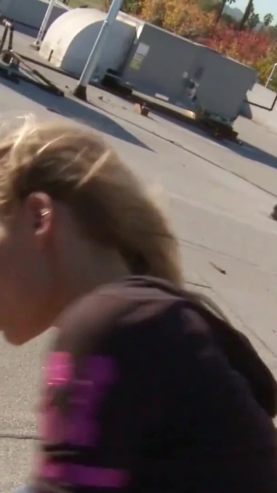 Emotional moment from "Tiny Teen Nicole Has Public Sex on Toilet with a Stranger with a Big Cock"