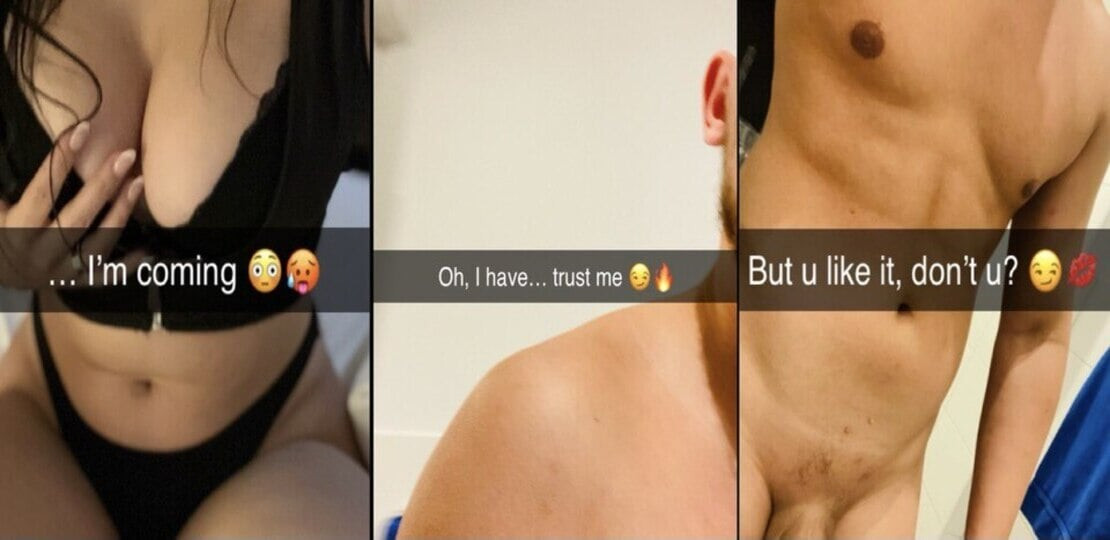 Watch how my Stepbrother makes me cheat on my Boyfriend on Snapchat