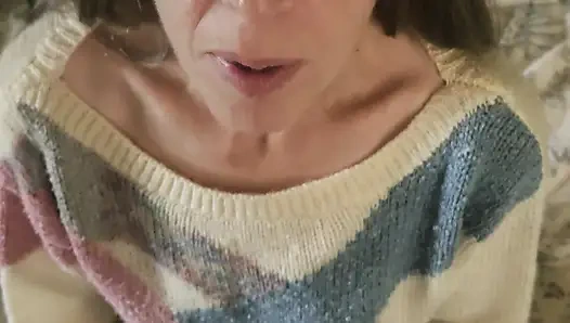 Goode Girl Nylonplay with Hubby's Cock and Balls