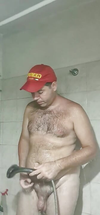 naked boy in the shower