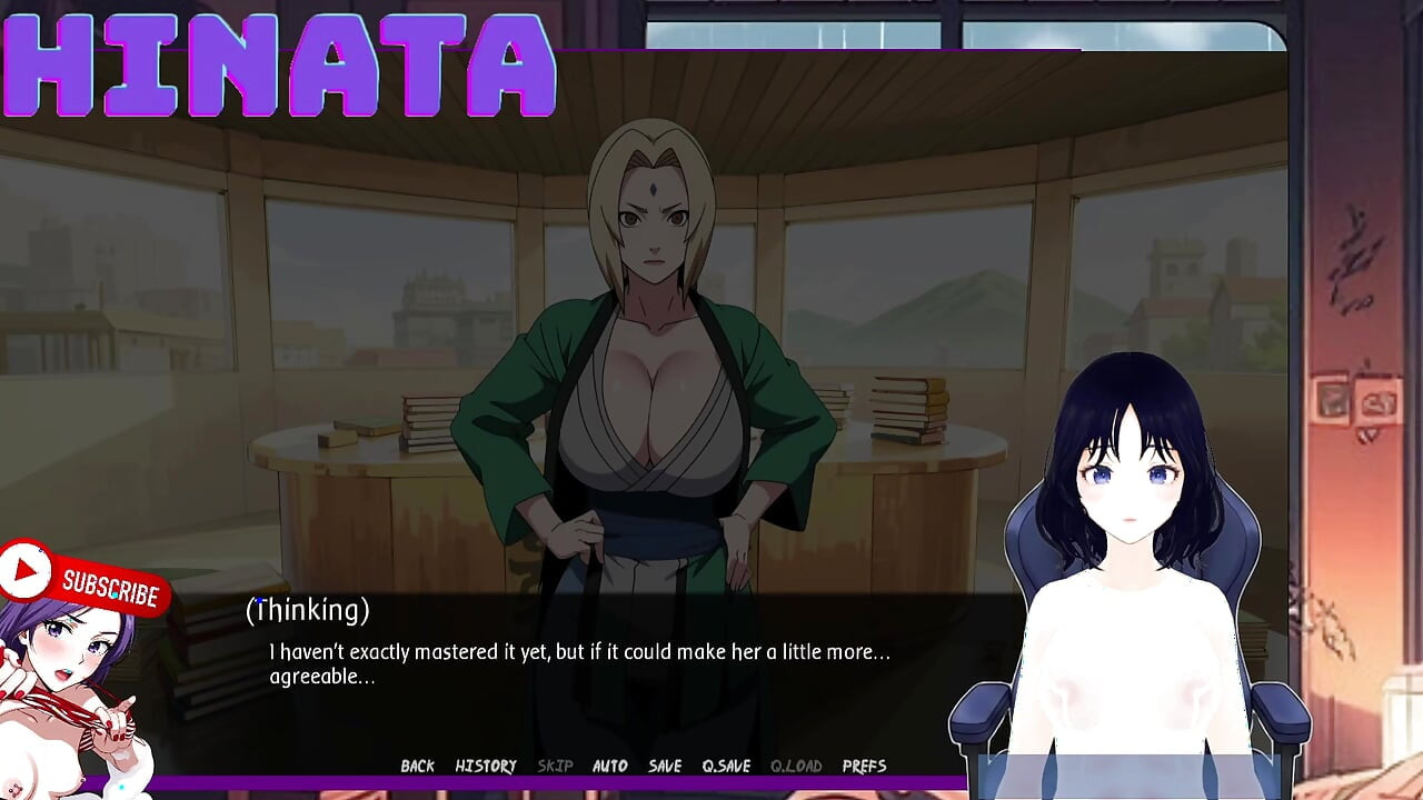 SHINBI SECRETS part 9. I spy on Tsunade in her HOKAGE office