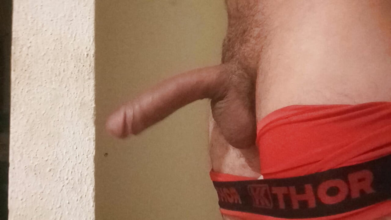 Kneeling cuckold gay is breast the male of the wife