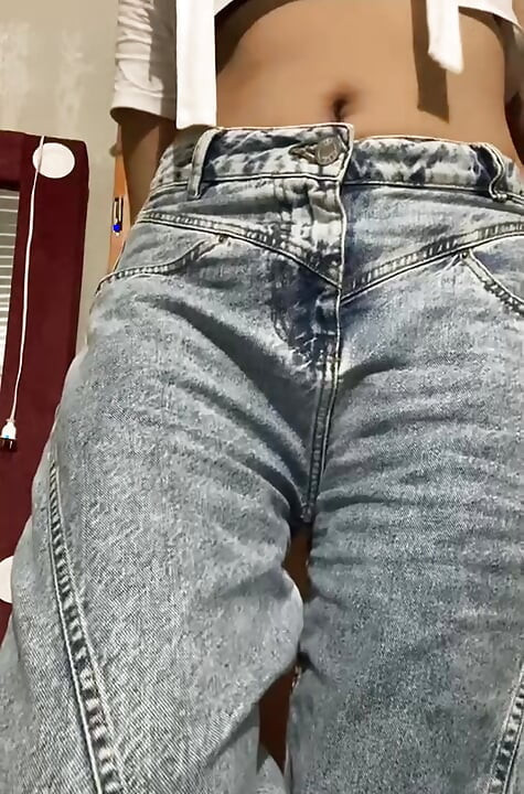 She came home tired and took everything off!