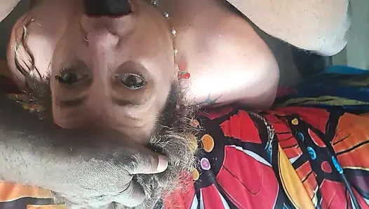 Wajah cewek super semok penurut ini dientot habis-habisan sama kontol besar pria kulit hitam