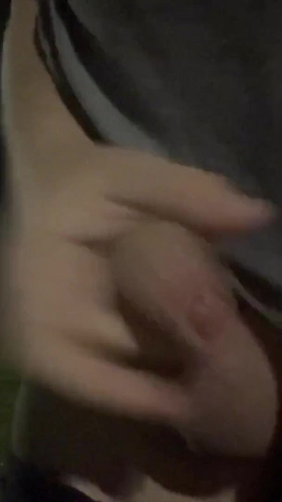 Epic moment from "Heading out to the park nude to take a piss and flash cock"