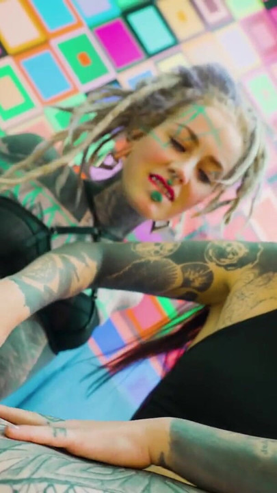 Dirty Goth & Hippie Babes Crave Anal Pounding and Thick Facial Cumshots | Clip 1