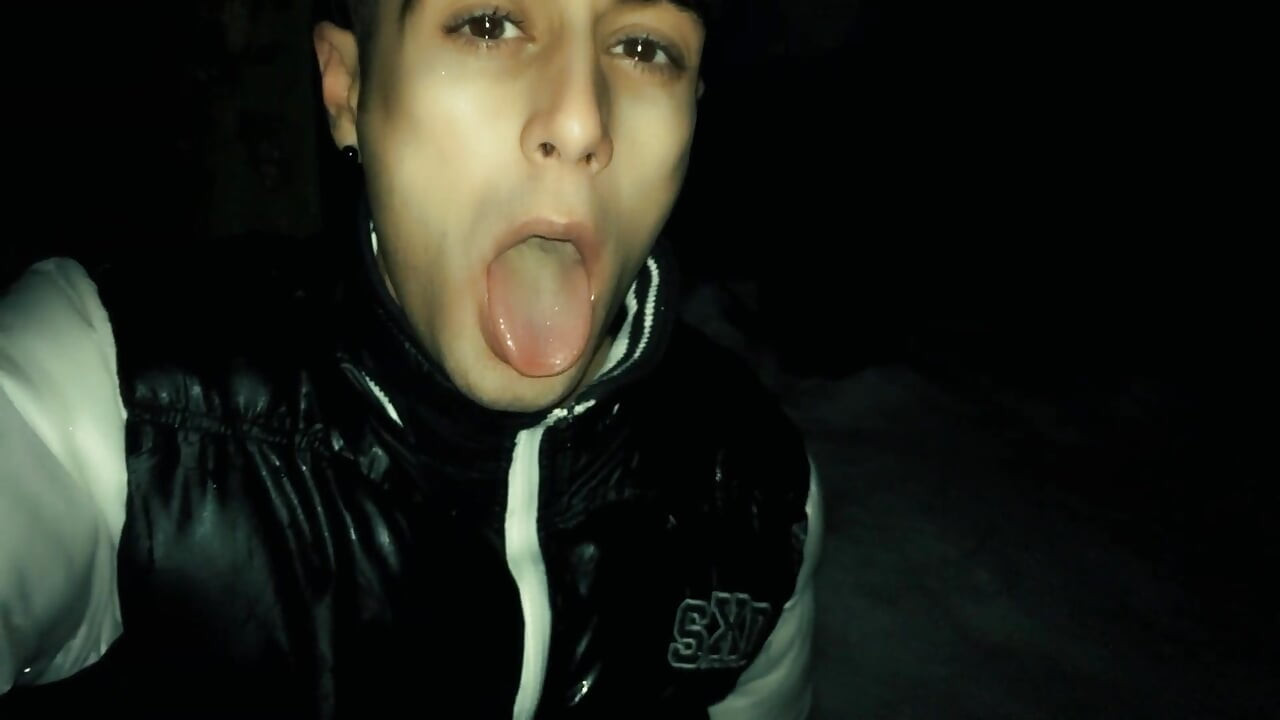 Play with Cruisers Cum in Mouth on My Knees After He Left