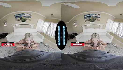 Ölümcül sert sanal gerçeklik - sevimli, yeni bekar spinner emma rose yarağına atlıyor