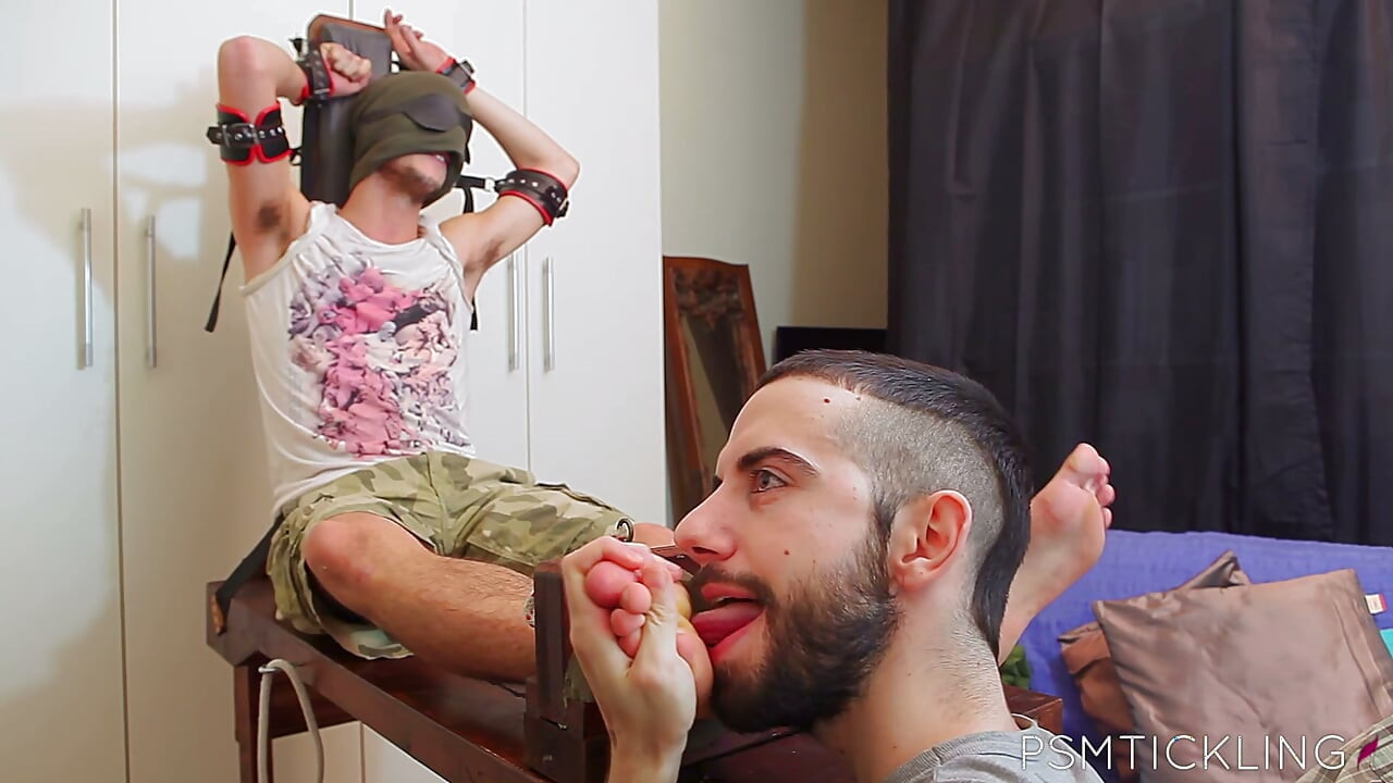 PSM Tickling - Pedro's Ticklish Soles Get Intense Tickling in Stocks