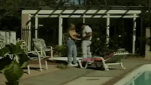 Poolside fuck with stunning blonde pornstar