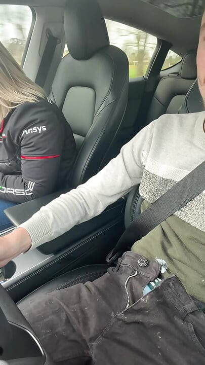 I Suck While Driving My Boyfriend While Passing Trucks Ahah