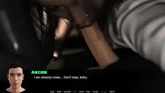 Heyecan verici oyunlar: kız sakso yaparken yakalandı ve yüzünü arabada büyük bir dölle kapladı ep 10