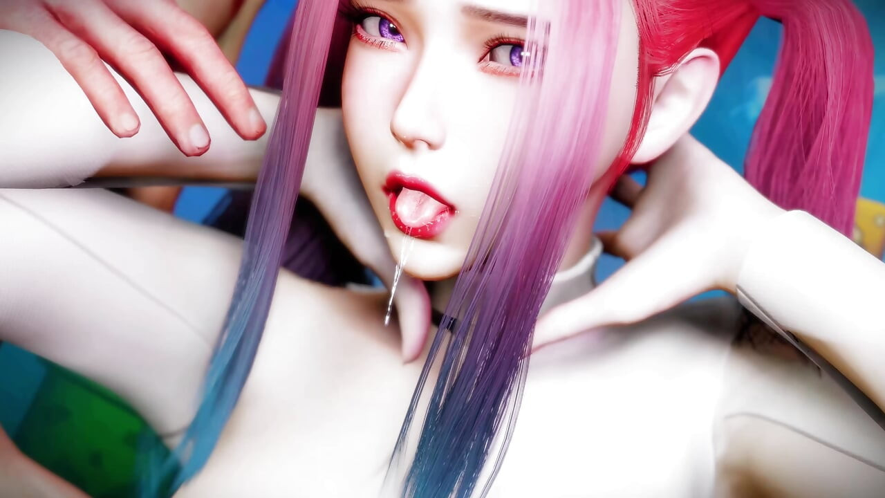 Penari telanjang Asia comel 3D berbogel dengan buah dada sempurnanya dikongkek pepek basahnya dengan begitu keras