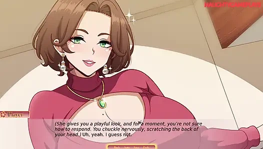 Sayaka моя шаловливая милфа-соседка от Erebeta - сексуальная мачеха с большими сиськами наслаждается горячим сексом со своим новым соседом