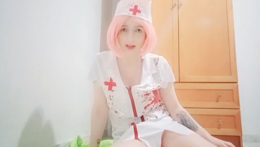 Krankenschwester Joy pinkelt POV!
