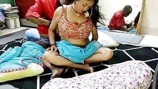 Indian desi bhabhi romance her step father hot boobs nippal clit pussy