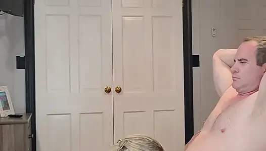 Hot Wife Dances and Fucks Husband with a Facial Finish