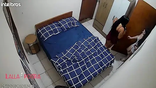 Room Service Ends with Threesomes, Without Them Knowing That There Was a Camera in the Room