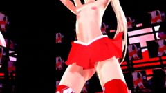 MMD Sexy Cutie in Red Sweet Pussy Views Squirting GV00074