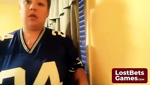 The Final Strip Game Loser, Left in Just Her Bra