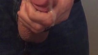 My cock and balls cumming hard