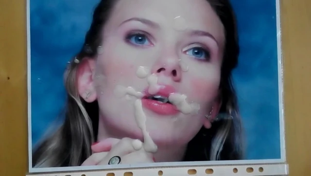Cumtribute 2 on Scarlett Johansson