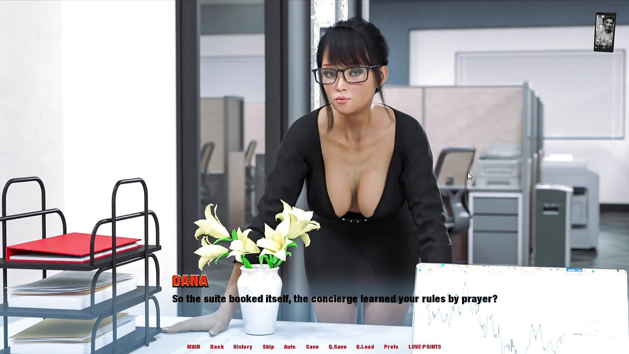 Alternate Worlds fucking girl in job very deep, sucking dick from boss, and cowgirl in very big cock
