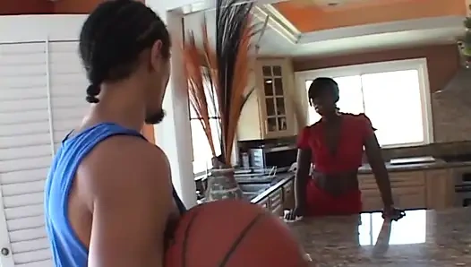 Sensational ebony with big ass gets fucked hard by BBC