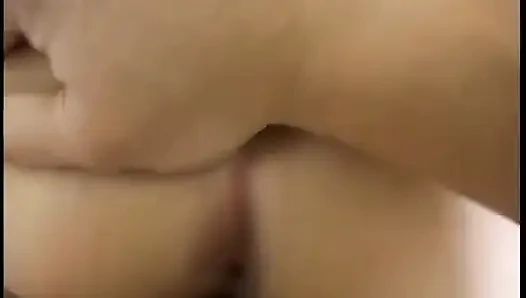 Blonde with great tits lies on the bed to get laid