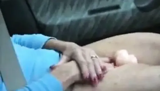 wife masturbating in the car