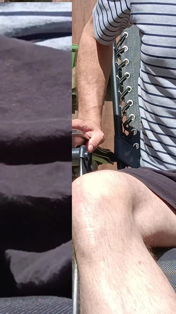 Stripping Naked, Sunbathing, Masturbating, Cumming as Neighbour Watches - Rockard Daddy