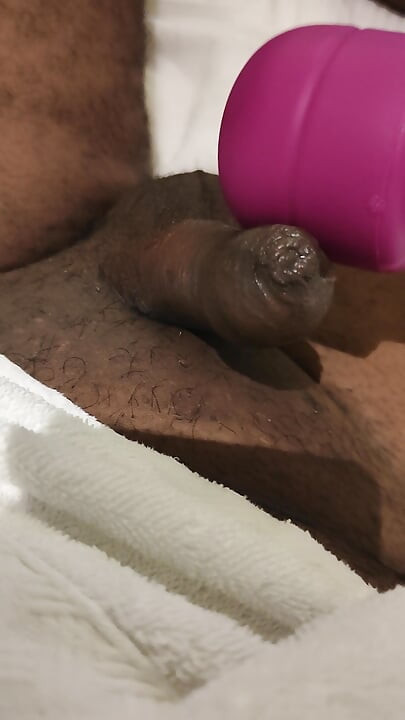 Vibrator on dick