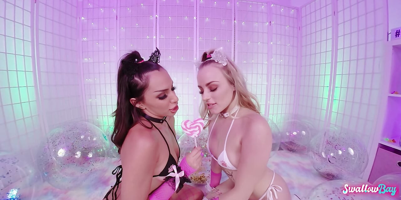 Naughty Double Sloppy Blowjob From Hime and Anna