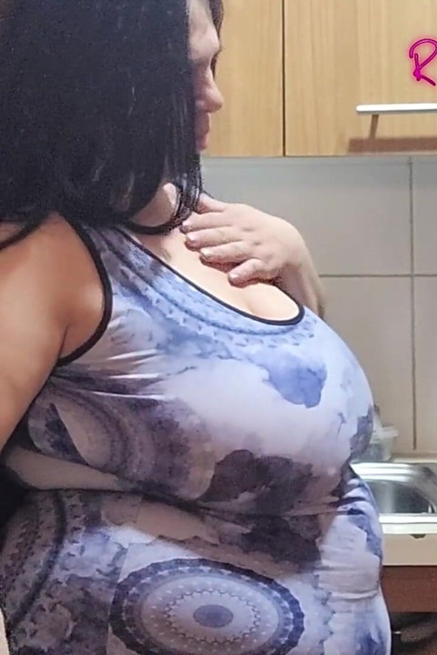 Videos for Fans: a Masked Young Man Fucks Me in the Kitchen