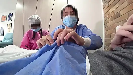 TWO NURSES decided to try out my NEW DICK in practice in Hospital