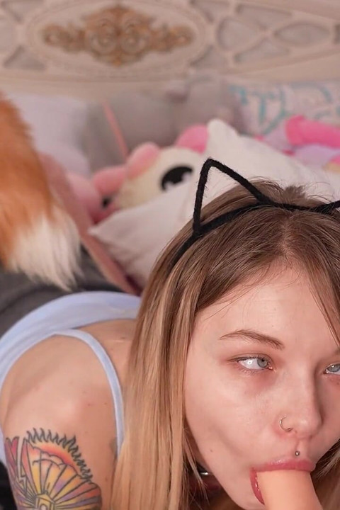 Naughty Kitten Wants to Give You a Blowjob
