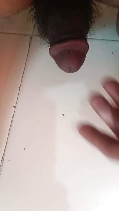 Punheta com pau preto
