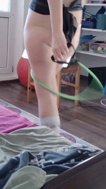 Sexy hot hairy latina, big ass. Sexy wife does yoga naked. | Clip 1