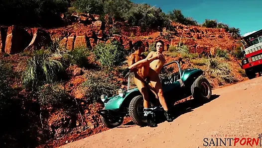 Jayme Janes Heats Up The Desert With Sex And Cum Swallowing