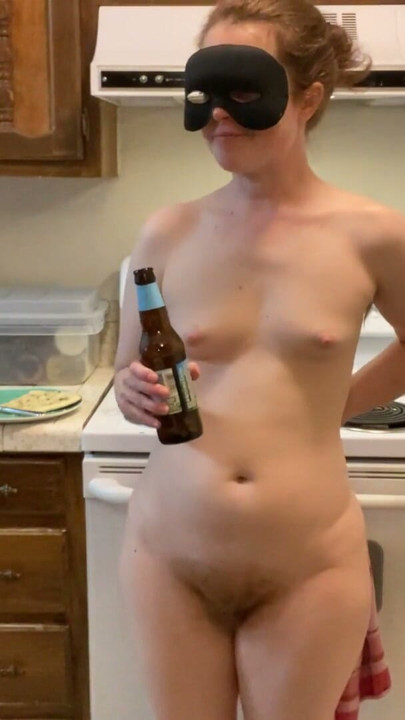Lazy Ass Babe Warms Up Groceries Naked in the Kitchen Episode 54 | Clip 1