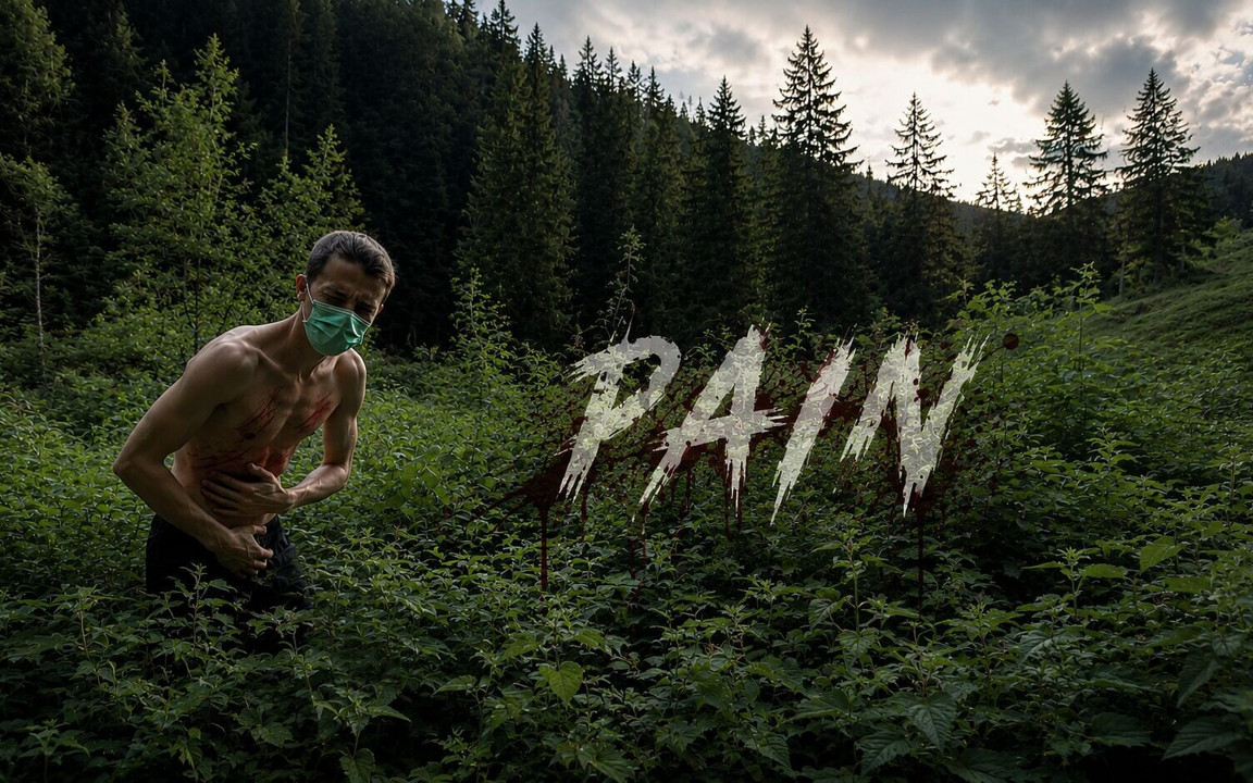 Hardcore!!! Stinging Nettles Video with Intense Suffering