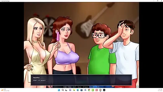 SummerTime Saga - Йоханнес и Эрик наблюдали За Иванкой, Iwanka сделал Йоханнесу минет перед камерой