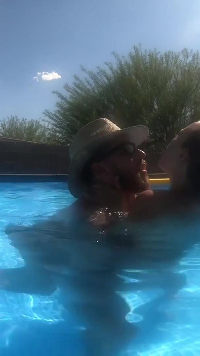 Jaw-dropping moment from "Pregnant Sex in the Pool Outside"